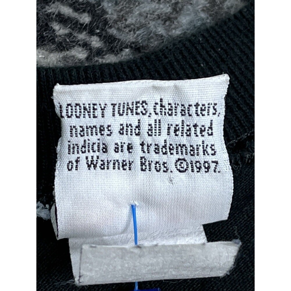 Vintage 90s Looney Tunes Tweety Bird Whatever Tee Shirt 1997 Size Large Black - Picture 5 of 10